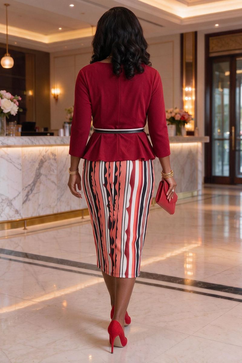 Ruby Radiance Dress