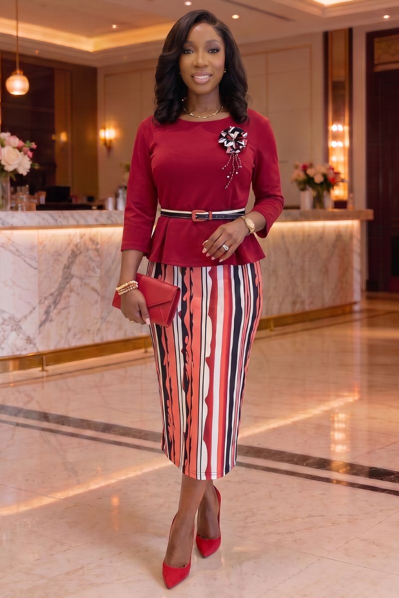 Ruby Radiance Dress